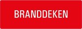 Branddeken tekststicker 210 x 74 mm