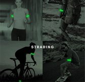 Fiets / Hardloop Verlichting Sport Armband - Groen - Reflecterende Strap Met LED Lampjes - accessoires - hardloopverlichting - Running light