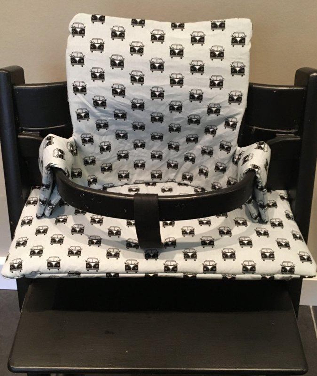 Julé Design Tripp Trapp kussenset VW busjes blauw
