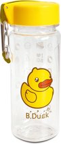Bduck Eend Drinkfles met Bevestigingshaak Geel