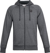 Under Armour UA Rival Fleece FZ Hoodie Gris Gilet Hommes - Taille LG
