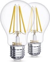Emos Led lampen | A60 | E27 fitting| 2 stuks | Vervangt 60W | 2700K | Warm Wit | LED lamp | Niet dimbaar