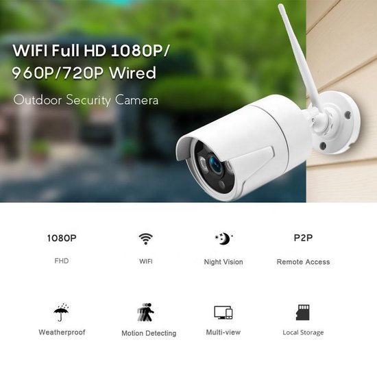 Besder * WIFI Camera met App IOS / Android | 1080P Full HD IP camera  beveiliging... | bol.com