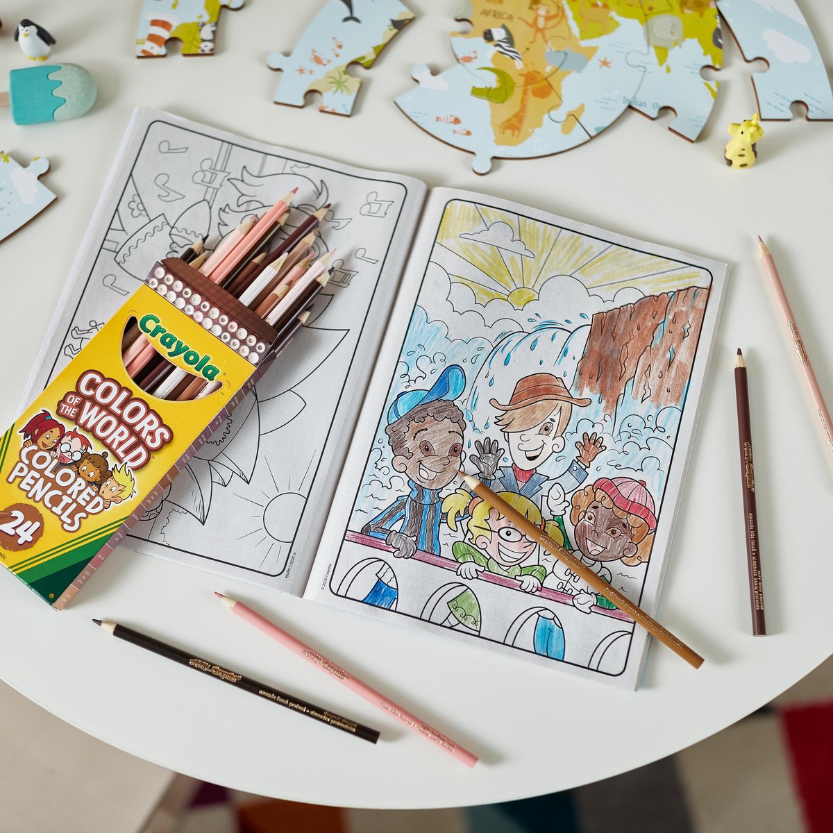 Crayola - Colors Of The World - Kleurpotloden - 24 Kleuren - Voor Kinderen — afbeelding 5