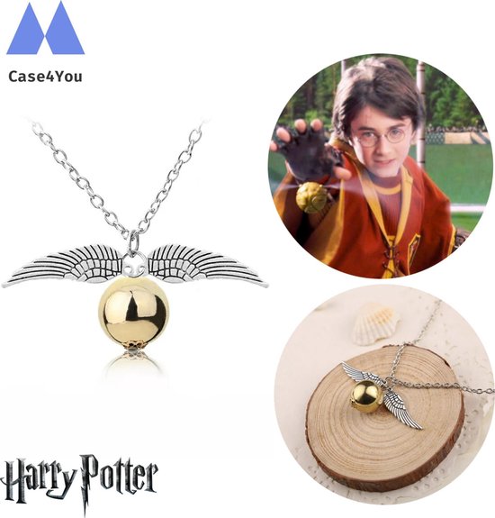 Case4You Harry Potter Golden Snitch Ketting | 50 cm | Draco Malfoy | Gouden  Snaai |... | bol.com