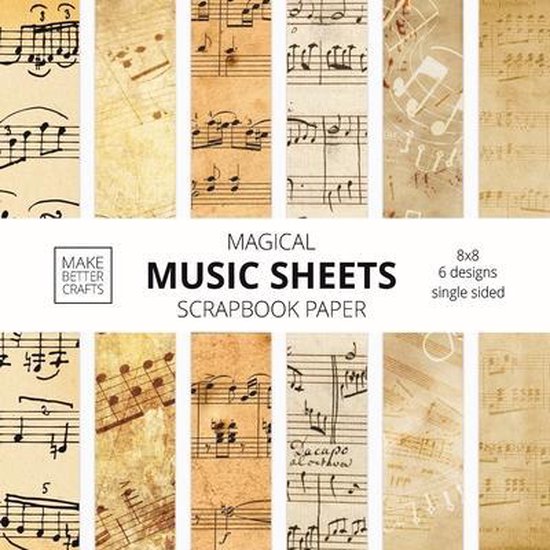Music Sheets Scrapbook Paper - cover