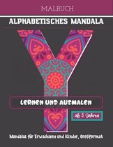 Malbuch Alphabetisches Mandala - Lernen und Ausmalen
