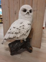 Snneuwuil op stam - 60 cm hoog - Polyresin