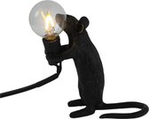 ZijTak - Muis lamp + schakelaar - Muislamp - Mouse lamp - LED licht - Zwart - Staand - inclusief gratis E12 lamp