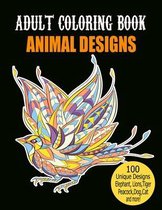 Adult Coloring Book Animal Designs