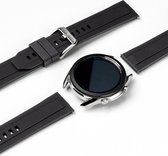 Ringke Rubber One - Universeel Smartwatch 22MM Bandje - Flexibel TPU - Zwart