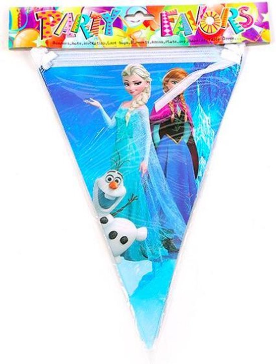 Perceptie Liever Oorlogszuchtig ProductGoods - Frozen slinger - Frozen vlaggenlijn versiering 2,3 meter  -... | bol.com