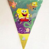 ProductGoods - Spongebob Squarepants slinger - Spongebob Squarepants vlaggenlijn versiering 2,3 meter - Feestdecoratie - 10 vlaggen - Kinderfeestje Decoratie - Spongebob Squarepant