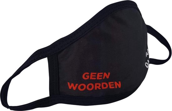 "Geen Woorden, Maar Daden" Mondkapje - Maat XL (volwassenen+) - Niet