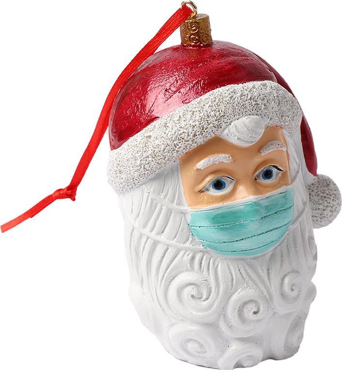 Corona Kerstman Met Mondkapje - Luxe Uitvoering Kerstversiering - Kerstdecoratie - 11... | Bol.Com