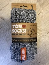 Wool socks "Holland" oranje label maat 40-46 (ook leuk om kado te geven !)