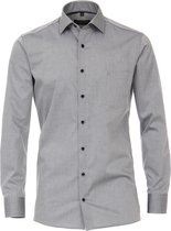 CASA MODA modern fit overhemd - grijs (contrast) - Strijkvriendelijk - Boordmaat: 42