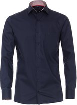 CASA MODA modern fit overhemd - donkerblauw (contrast) - Strijkvriendelijk - Boordmaat: 44