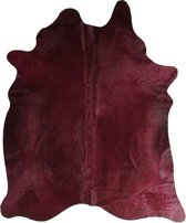 Tapijt Vloerkleed Koeienhuid Bordeaux Leder / Bont 180x250x0,3cm | Mars & More
