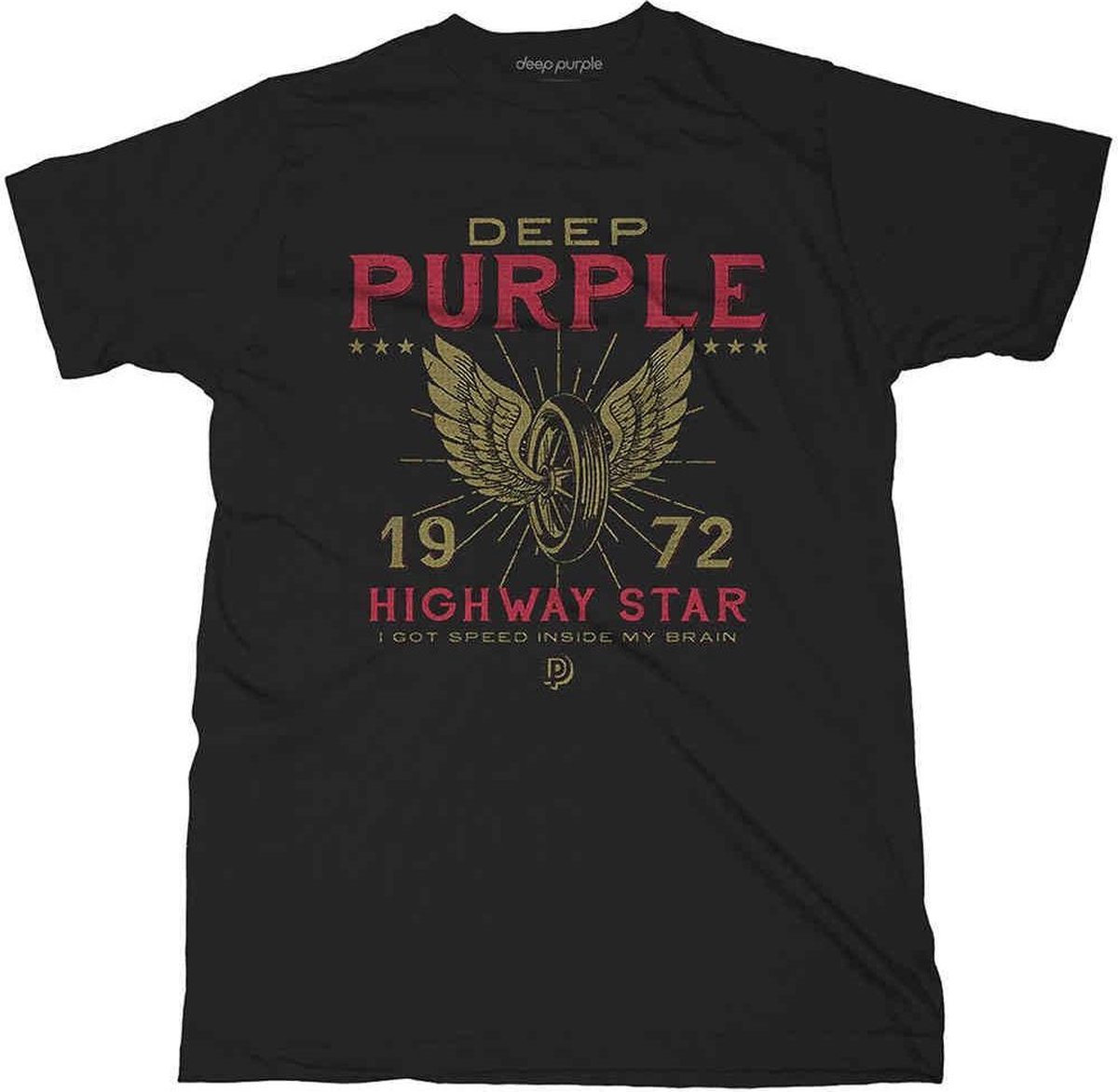 Deep Purple - Highway Star Heren T-shirt - L - Zwart