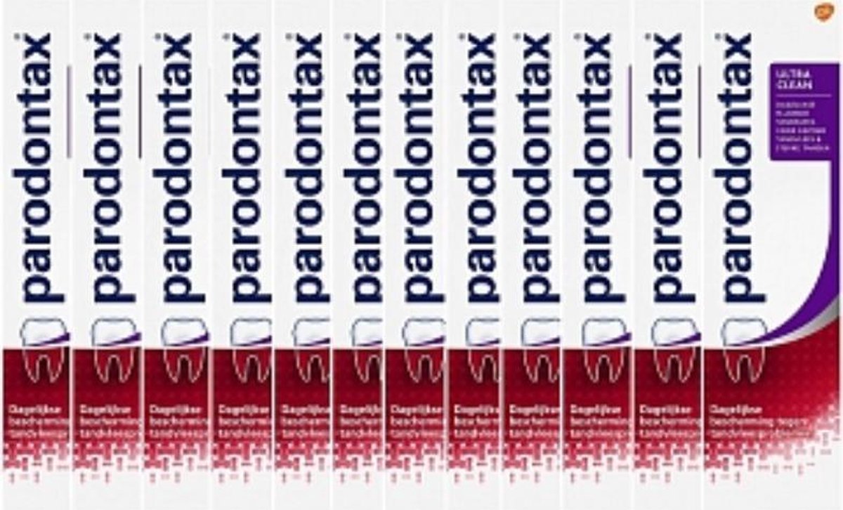 Vijandig Vermomd Minder Parodontax Ultra Clean Fluoride Tandpasta - Voordeelverpakking 12x75ml |  bol.com