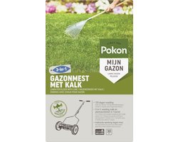 Pokon Gazonmest met Kalk - 2kg - Mest - Geschikt voor 30m² - 120 dagen voeding