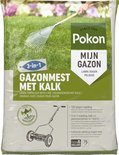 Pokon Gazonmest met Kalk - 5kg - Mest  - Geschikt voor 75m² - 120 dagen voeding