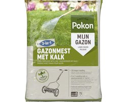 Pokon Gazonmest met Kalk - 5kg - Mest  - Geschikt voor 75m² - 120 dagen voeding