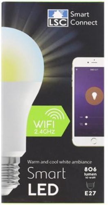 LSC Smart Connect slimme ledlamp Wit Bedien lamp je met je telefoon - Op afstand... bol.com
