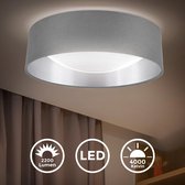B.K.Licht - LED Plafondlamp - zilver grijse plafonniére - Ø40cm - voor binnen - 4.000K - 2.200Lm - 18W LED