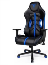 Dakta® DXracer | Gamer Stoel | Gamestoel | Gaming Bureaustoel | Ergonomisch | met Armleuningen | Zwart met Blauw