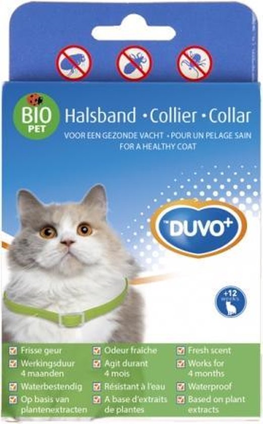 prijs geest Aanhoudend Duvo+ Bio anti-vlooienhalsband kat | bol.com
