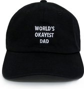 Dad Brand Pet WORLD'S OKAYEST DAD - Premium Baseball Cap/Trucker Cap - Zwart - One-Size Dad Pet Heren