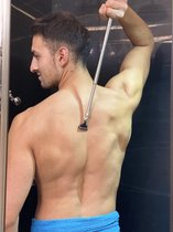 luxe Scheermes voor rug/bodygroomer (back & body shaver) voor het scheren rughaar/lichaam & gezicht (uittrekbaar tot 1 meter)  inclusief Mach3 scheermes