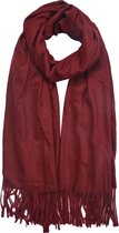 Melady Wintersjaal Dames MLSC0378R 70*180 cm - Rood Synthetisch WintershawlSjaalShawl