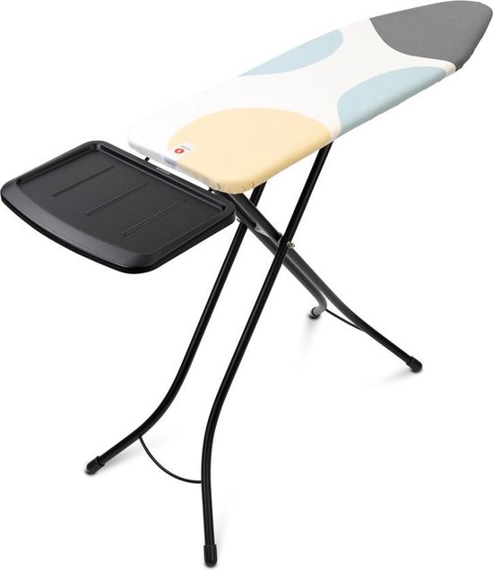 Housse de table à repasser Brabantia taille B 124 x 38 cm – Denim Grey | Couche supérieure 100% coton avec rembourrage en mousse de 8 mm | Pour tables à repasser