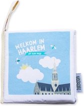 Zacht babyboekje Haarlem - fairly made - in mooie geschenkverpakking - duurzaam en origineel kraamcadeau