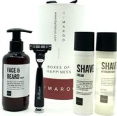 Mr Maroosh - Shave ETQ - Scheerset voor Mannen Inclusief Luxe Scheermeshouder - Cadeau voor Man