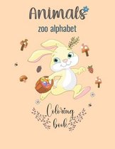 Animals Zoo Alphabet Coloring Book