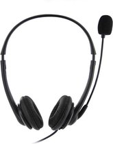 YONO Headset met Microfoon Stereo – USB Plug en Play Office Koptelefoon – voor Laptop / Telefoon / PC  – Zwart