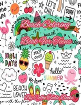 Beach Coloring Book For Teens