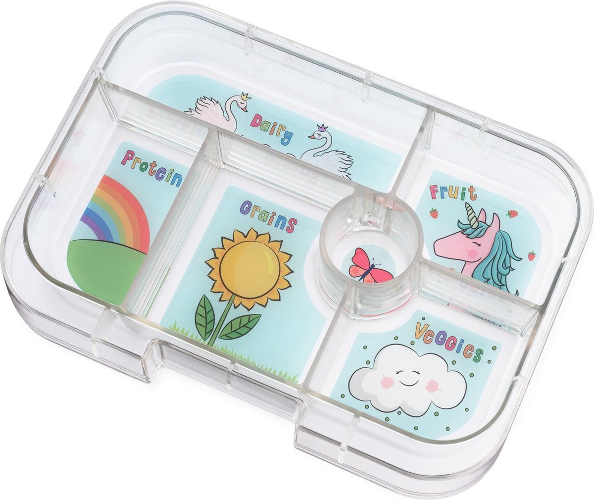 Yumbox Original - extra tray - 6 vakken - Eenhoorn