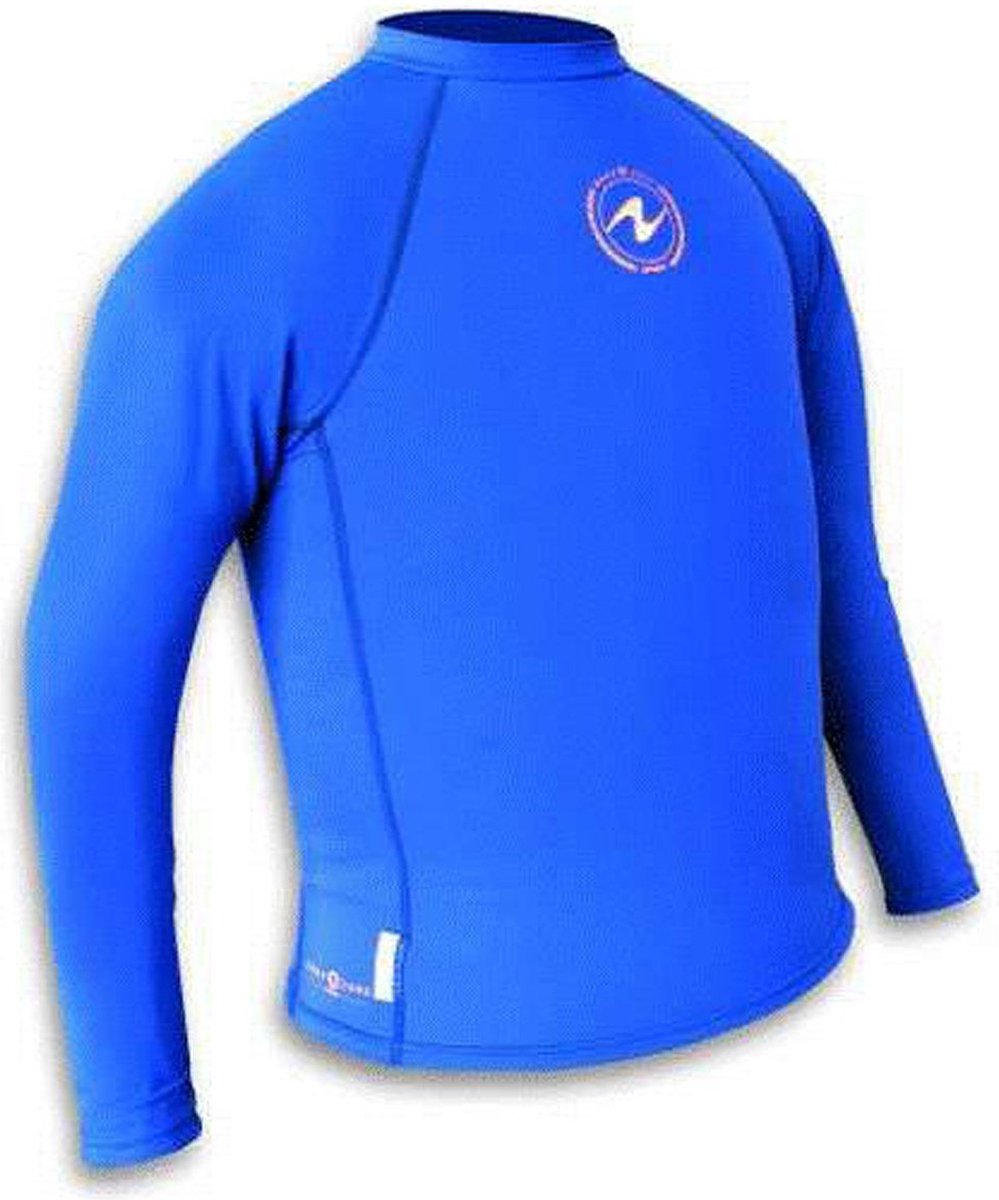 Aqua Lung Sport Rashguard Long Sleeves - UV - shirt - Unisex - Zwart/Blauw