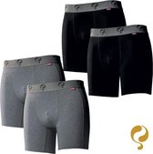 Quick Q1905 Bodywear Boxers pour homme 4-Pack Zwart Zwart Grijs Grijs