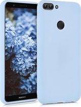 kwmobile telefoonhoesje voor Huawei Enjoy 7S / P Smart (2017) - Hoesje voor smartphone - Back cover in mat lichtblauw