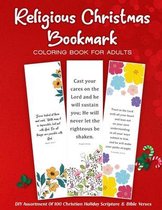 Religious Christmas Bookmark Coloring Book For Adults