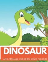 DINOSAUR And Animals Coloring Book For Kids