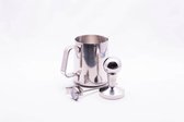 CasaBarista BaristaSet Inox - BaristaSet - Tamper - Melkkan - Thermometer Melkkan - Barista Accessoires