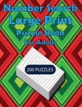 Number Search Puzzle Book For Adults Large Print