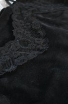 Misty Black Velvet Camisole